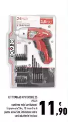 Kombo - Kit Trapano Avvitatore 25