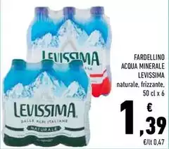 Levissima - Fardellino Acqua Minerale Levissima - Fardellino Acqua Minerale