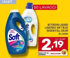 Soft - Detersivo Liquido Lavatrice Blue Oxigen/full Color Soft - Detersivo Liquido Lavatrice Blue Oxigen/full Color