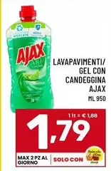 Ajax - Lavapavimenti/ Gel Con Candeggina