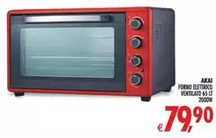 Akai - Forno Elettrico Ventilato 65 Lt 2000w