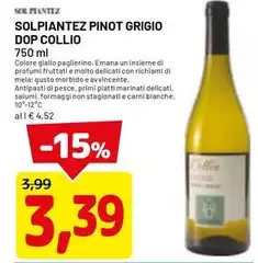 Solpiantez Pinot Grigio DOP Collio