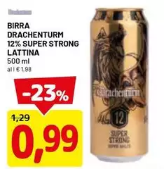 Drachenturm - Birra 12% Super Strong Lattina Drachenturm - Birra 12% Super Strong Lattina