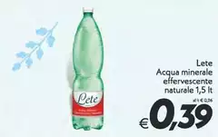 Lete - Acqua Minerale Effervescente Naturale