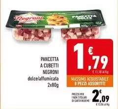 Negroni - Pancetta A Cubetti