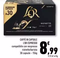 L'or espresso - Caffè In Capsule