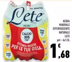 Lete - Acqua Minerale Effervescente Naturale