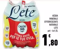 Lete - Acqua Minerale Effervescente Naturale