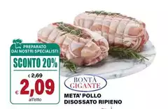 Metà' Pollo Disossato Ripieno