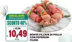 Fileni - Bontà Filzate Di Pollo Con Peperoni