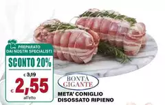 Metà' Coniglio Disossato Ripieno
