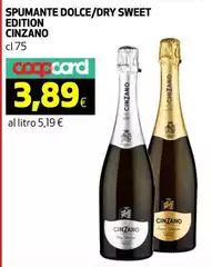 Cinzano - Spumante Dolce/Dry Sweet Edition