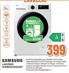 Samsung - Lavatrice WW80CGC04DAEET