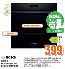 Bosch - Forno Multifunzione 60cm HBA571B4