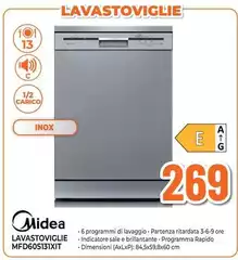 Midea - Lavastoviglie Mfd60513xit