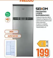 Sekom - Frigorifero 2 Porte SHDP28NSMIXEO