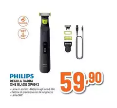 Philips - Regola Barba One Blade QP6542