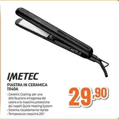 Imetec - Piastra In Ceramica 1140a