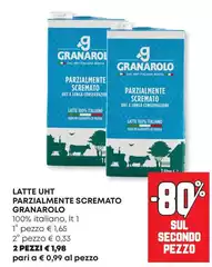 Granarolo - Latte UHT Parzialmente Scremato