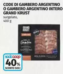 Grand krust - Code Di Gambero Argentino O Gambero Argentino Intero