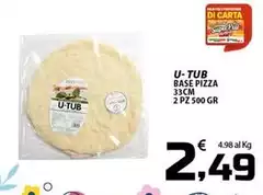 U-Tub Base Pizza