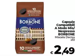 Caffe borbone - Capsule Compatibili A Modo Mio/Nespresso Caffe borbone - Capsule Compatibili A Modo Mio/Nespresso