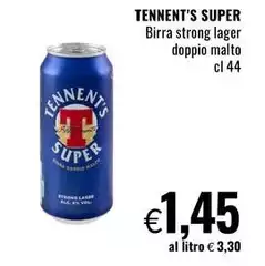 Tennent's - Super Birra Strong Lager Doppio Malto