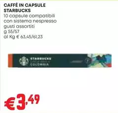 Starbucks - Caffé In Capsule