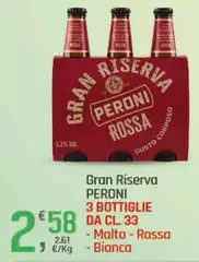 Peroni - Gran Riserva 3 Bottiglie Da Cl. 33