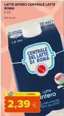 Latte sano roma - Latte Intero Centrale