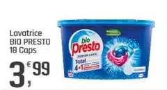 Bio Presto - Lavatrice 18 Caps