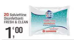 Fresh & Clean - 20 Salviettine Disinfettanti