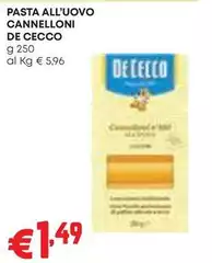 De Cecco - Pasta All'Uovo Cannelloni