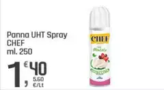 Chef select - Panna UHT Spray
