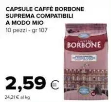 Caffe borbone - Capsule Caffè Suprema Compatibili A Modo Mio Caffe borbone - Capsule Caffè Suprema Compatibili A Modo Mio