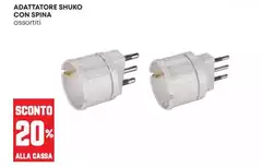 Spina - Adattatore Shuko Con Spina - Adattatore Shuko Con