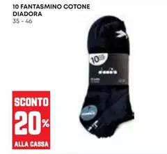 Diadora - 10 Fantasmino Cotone Diadora - 10 Fantasmino Cotone
