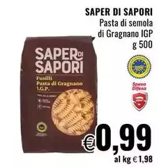Saper di sapori - Pasta Di Semola Di Gragnano IGP Saper di sapori - Pasta Di Semola Di Gragnano IGP
