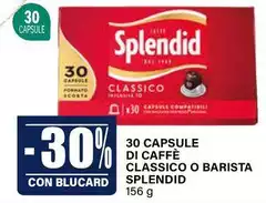 Splendid - 30 Capsule Di Caffe Classico O Barista