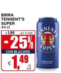 Tennent's - Birra Super Tennent's - Birra Super