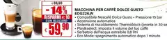 Macchina Per Caffè Dolce Gusto EDG226.W Macchina Per Caffè Dolce Gusto EDG226.W