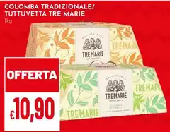Tre Marie - Colomba Tradizionale/ Tuttuvetta