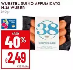 Wuber - Wurstel Suino Affumicato