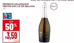 Le vie dell'uva - Prosecco Millesimato Treviso DOC