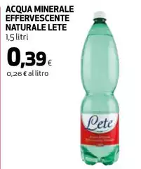Lete - Acqua Minerale Effervescente Naturale Lete - Acqua Minerale Effervescente Naturale