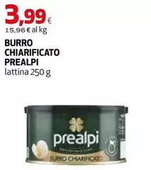 Prealpi - Burro Chiarificato Prealpi - Burro Chiarificato
