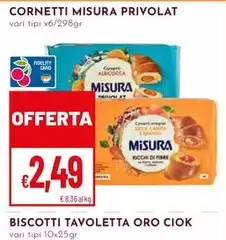 Misura - Biscotti Tavoletta Oro Ciok