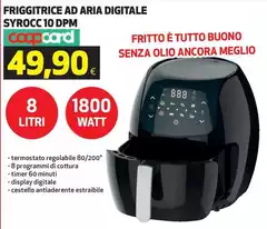 Dpm - Friggitrice Ad Aria Digitale Syrocco 10