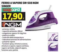 Singer - Ferro A Vapore SW-508 Ngm