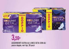 Lines - Assorbenti Ultra Ali Seta Con Ali
